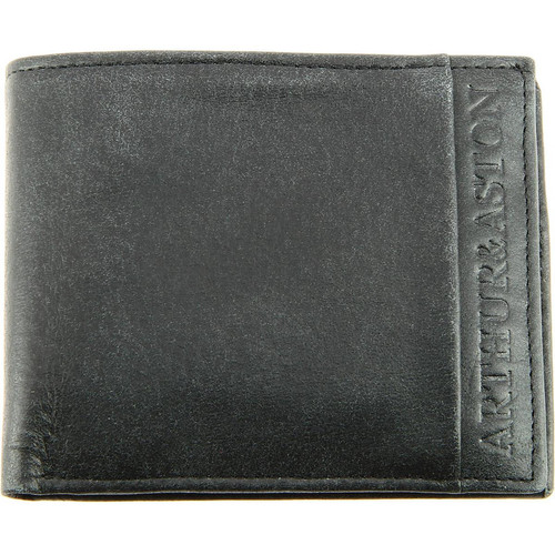 Arthur & Aston - Portefeuille Cuir Vachette - Doublure Coton Marron - Porte cartes portefeuille homme