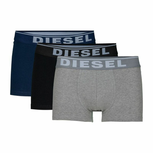 Diesel Underwear - Pack de 3 boxers unis Bleu/ Noir/ Gris - Diesel underwear homme