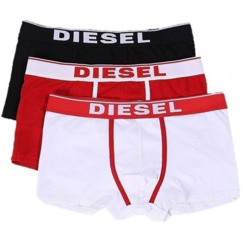 Diesel Underwear - Pack de 3 boxers unis Blanc / Rouge / Noir - Diesel underwear homme