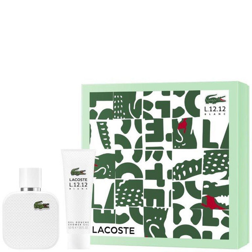 Lacoste - Coffret Lacoste L.12.12 Blanc - Eau de Toilette + Gel Douche - Promotions Soins HOMME