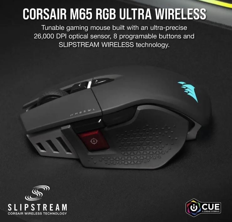 Souris-Gaming-FPS-Personnalisable-M65-RGB-ULTRA-WIRELESS