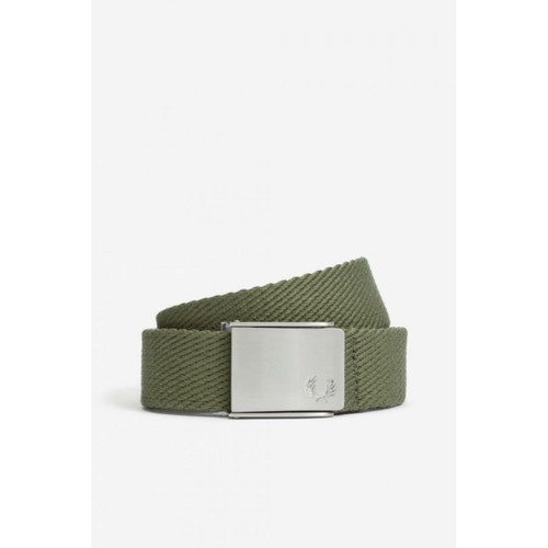 Fred Perry - CEINTURE REGLABLE CASUAL Vert - Maroquinerie fred perry homme