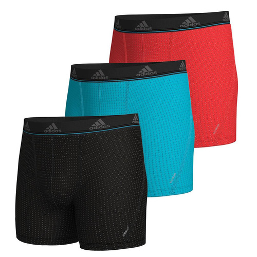 Adidas Underwear - Lot de 3 boxers long homme Micro Mesh Adidas - Caleçon Homme
