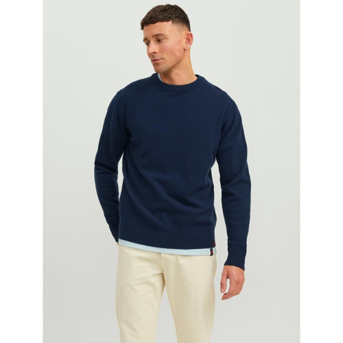 Jack & Jones - Pull en maille bleu - Pull gilet sweatshirt homme