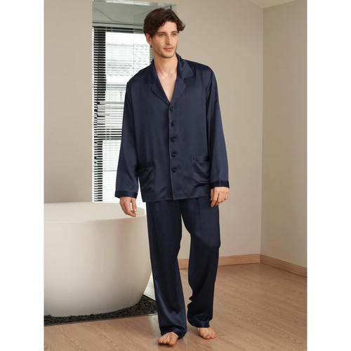 LilySilk - Suite De Pyjama Longue En Soie Classique Pour Homme - Nouveautés Mode HOMME