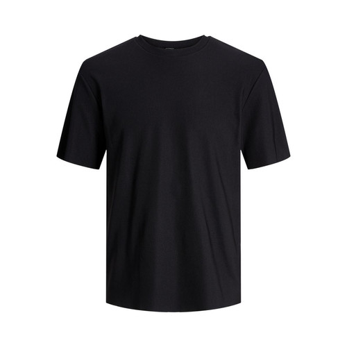Jack & Jones - T-shirt col ras du cou noir - T shirt polo homme