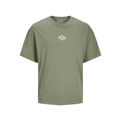 Jack & Jones - T-shirt col ras du cou vert foncé - T shirt polo homme