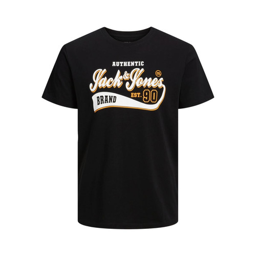 Jack & Jones - T-shirt manches courtes noir - T shirt polo homme