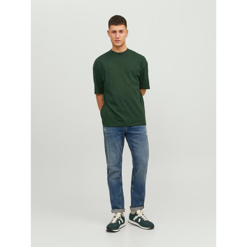 Jack & Jones - T-shirt manches courtes vert foncé - T shirt polo homme