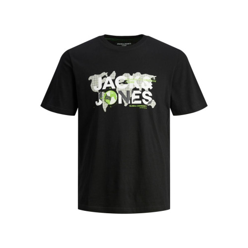 Jack & Jones - T-shirt manches longues noir - T shirt polo homme