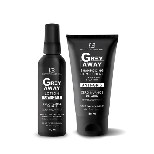 Claude Bell - Grey Away Zéro Nuance De Gris Shampoing & Lotion - Teinture et Coloration Cheveux pour Hommes