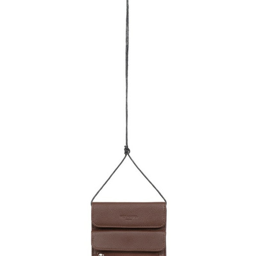 Hexagona - Pochette ceinture chocolat - Sacoche homme marron