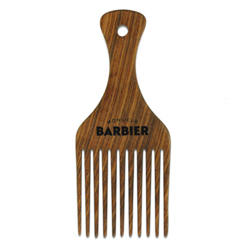 Monsieur Barbier - Peigne Démêlant Et Structurant Barbe Et Cheveux Final Touch En Bois De Santal - CADEAUX SAINT VALENTIN HOMME