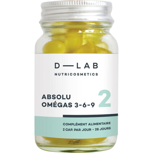 D-LAB Nutricosmetics - Absolu Omégas 3-6-9 - Cosmetique homme