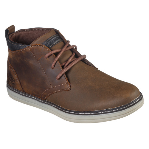 Skechers - Chaussures oxford HESTION-REGANO marron - Boots et bottines