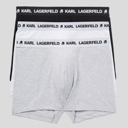 Lot de 3 boxers logotes coton Karl Lagerfeld
