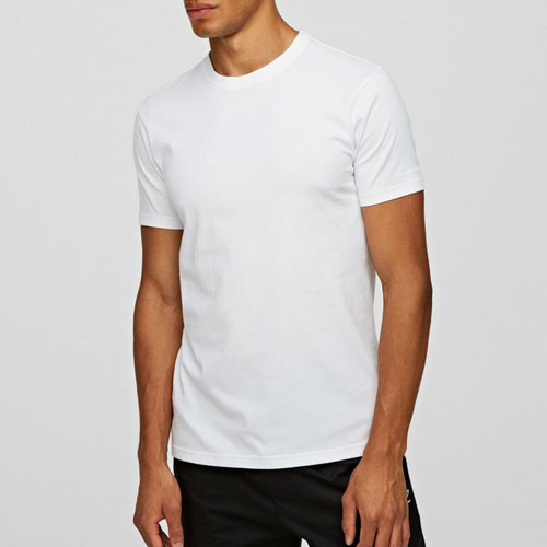 T-shirt col rond coton Karl Lagerfeld - Blanc