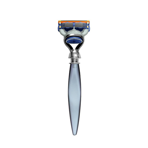 E Shave - Rasoir Moderne Bleu - Lames Fusion® 5 Lames - Produit de rasage e shave