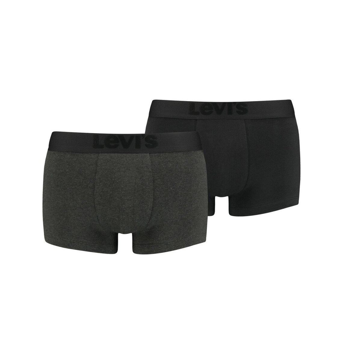 Set de 2 boxers avec ceinture elastique noir en coton