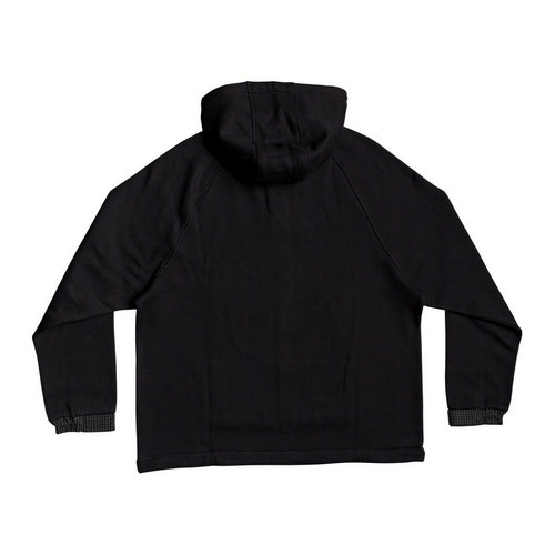 Sweat shirt à capuche noir en coton