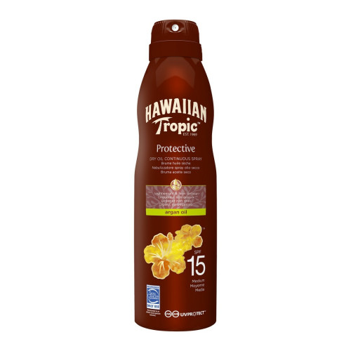 Hawaiian Tropic - Brume Protectrice Bronzage Uniforme A L'huile D'argan - Spf 15 - Cosmetique homme