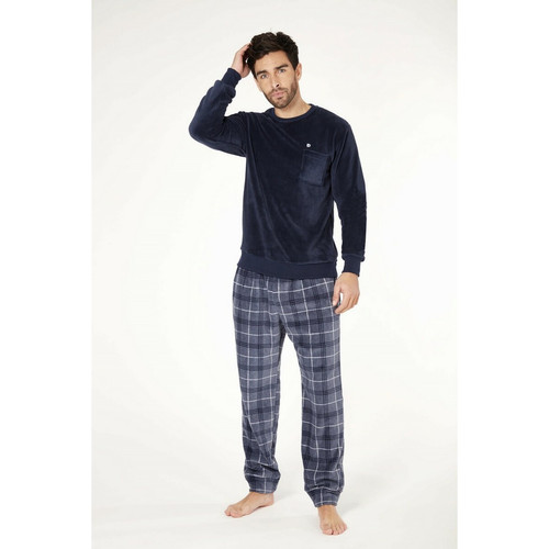 Dodo Homewear - Pyjama Homme Bleu Marine - Pyjama homme