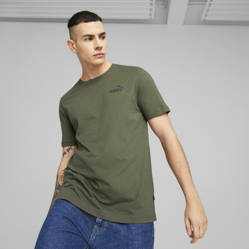 Puma - T-Shirt homme vert foncé ESS Small Logo Tee (s) - Vetements homme