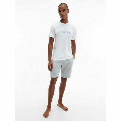 Tshirt col rond manches courtes - Blanc Calvin Klein Underwear en coton
