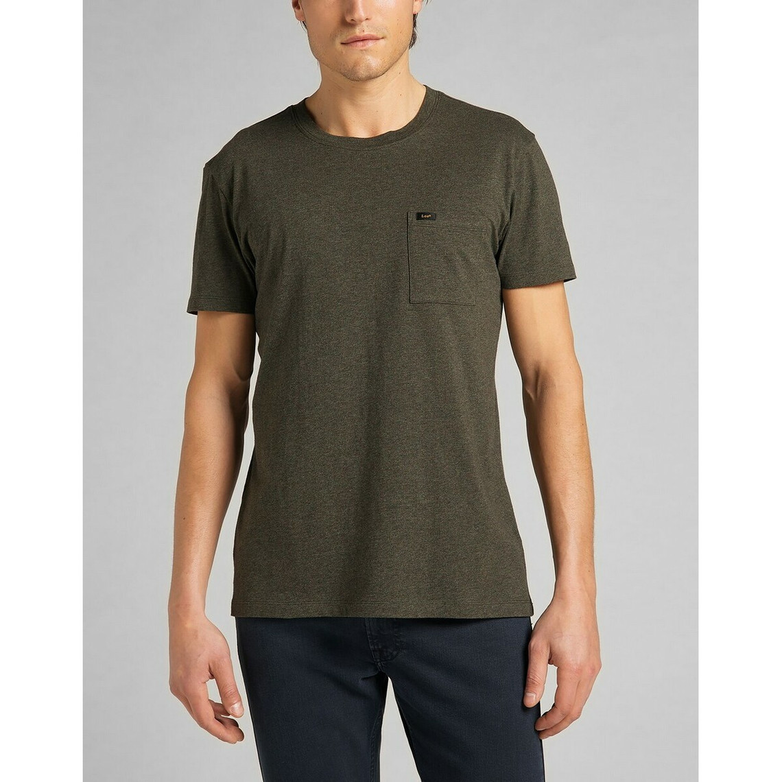T-Shirt MC Homme Ultimate Pocket Tee vert olive en coton