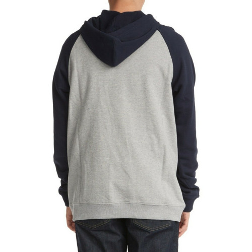 Sweatshirt homme gris moyen/bleu marine en coton