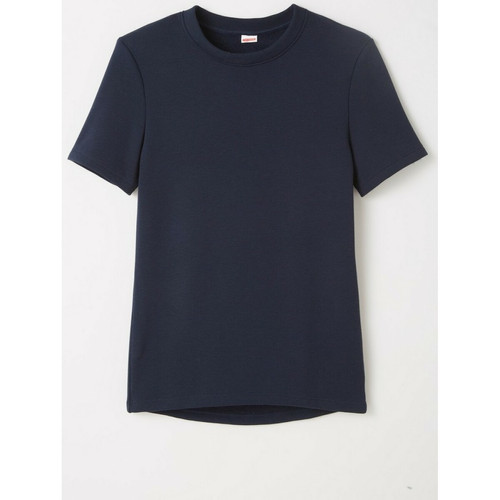 Damart - Tee Shirt Manches Courtes Marine foncé - T shirt homme bleu