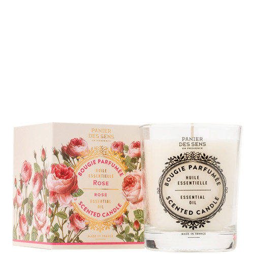 Panier des Sens - Rose Restructurante - Bougie Parfumée - Parfums d'Ambiance et Bougies Parfumées
