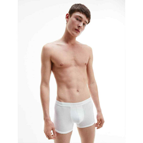 Boxer logoté ceinture élastique - Blanc Calvin Klein Underwear en coton