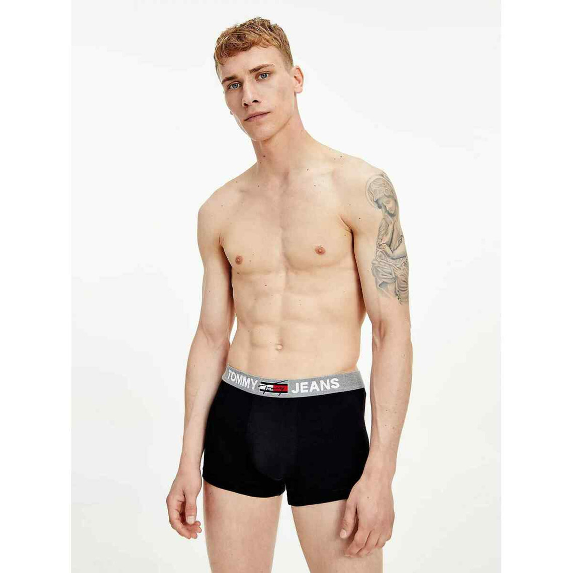 Boxer logote ceinture élastique - Noir Tommy Hilfiger Underwear en coton