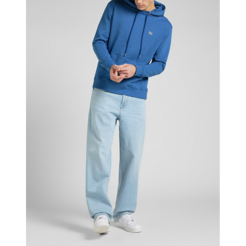 Sweatshirt à Capuche Homme - Bleu en coton