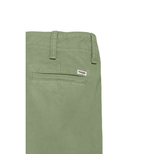 Pantalon chino Homme vert olive en coton