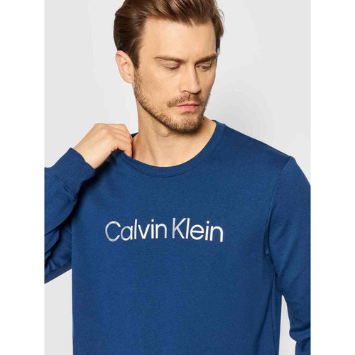 Sweatshirt à manches longues Homme - Bleu Calvin Klein Underwear en coton