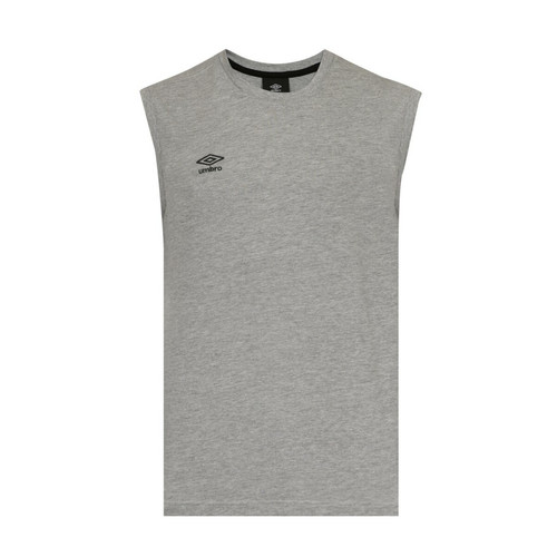 Umbro - Tee-shirt en coton gris - T shirt polo homme