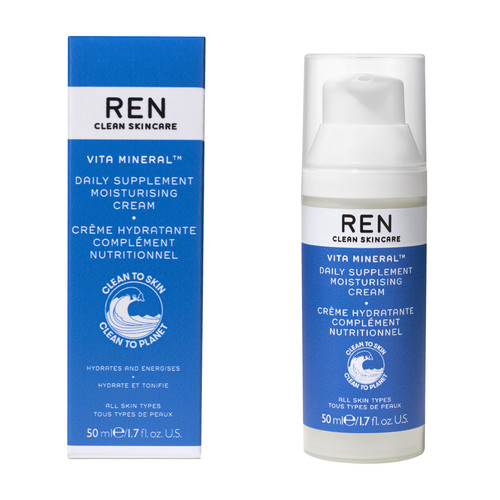 Ren - Crème Hydratante Complément Nutrition – Vita Mineral - Cosmetique homme
