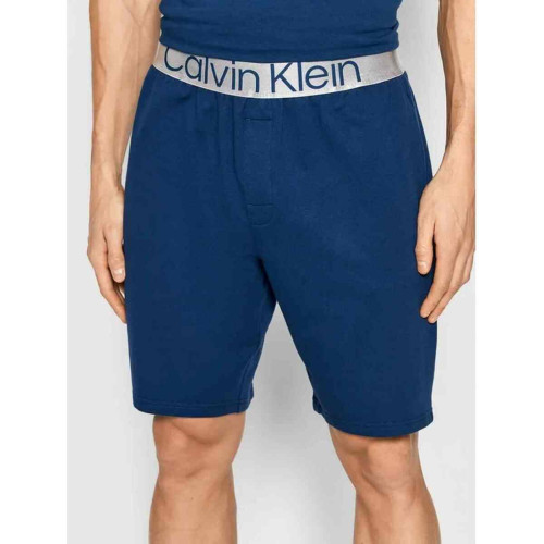 Bas de pyjama - Short Bleu Calvin Klein EUROPE Underwear en coton