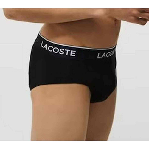 Pack de 3 Slips - Lacoste Underwear Noir  en coton