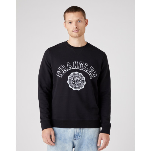Wrangler - Sweatshirt en coton pour homme - Promos cosmétique et maroquinerie