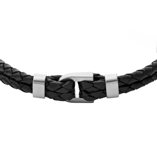 Bracelet Homme JF04202040 en cuir noir