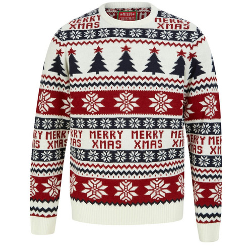 Merry Christmas - Pull Homme Noel MERRY XMASTREE - Pull gilet sweatshirt homme