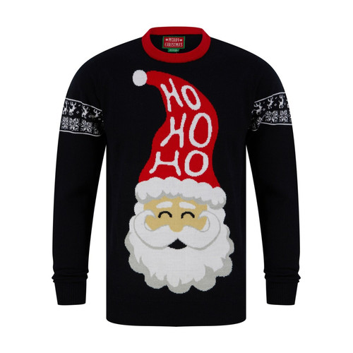 Merry Christmas - Pull Homme Noel SANTA HO HO HO - Pull gilet sweatshirt homme