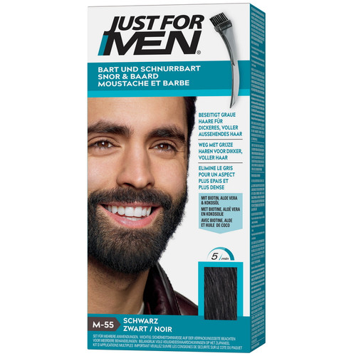 Just For Men - Coloration Barbe Noir Naturel - Couleur Naturelle - Entretien de la barbe HOMME Just For Men
