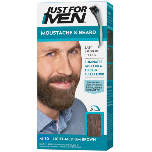 Just For Men - Coloration Barbe - Chatain Moyen Clair - Entretien de la barbe HOMME Just For Men