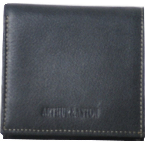 Arthur & Aston - PORTE MONNAIE SOUPLE DESTROY - Cuir Noir - Porte monnaie homme cuir