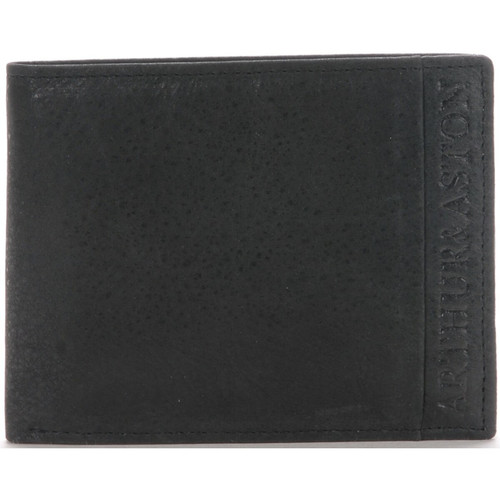 Arthur & Aston - PORTEFEUILLE 3 VOLETS CLASSIQUE - Cuir de Vachette Noir - Porte cartes portefeuille homme