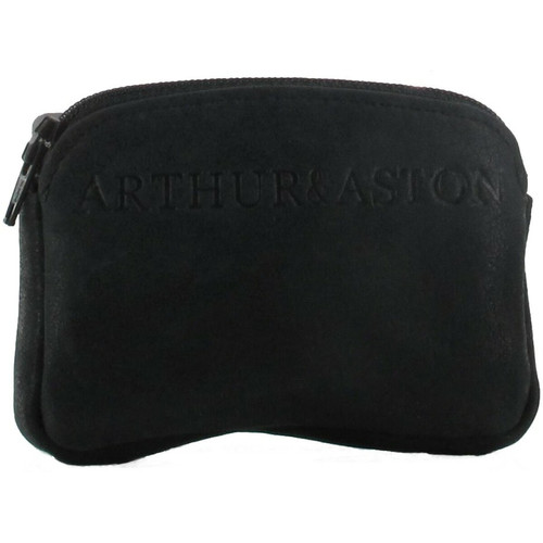 Arthur & Aston - PORTE-MONNAIE VINTAGE - Cuir de vachette Noir - Maroquinerie arthur et aston homme